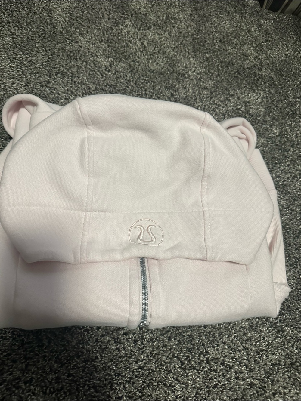 lululemon Pale Pink Hooded Zip Jacket